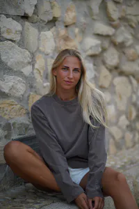 Hovedbilde Pre Après Boxy Long Sleeve, Soft brown