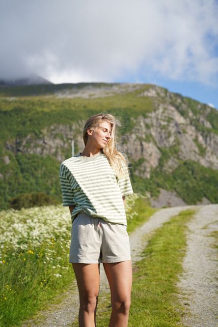 Hovedbilde Pre Apres Striped Tee - Green/Lime
