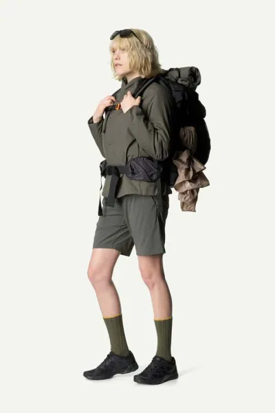 Houdini W's Wadi Shorts. Baremark green
